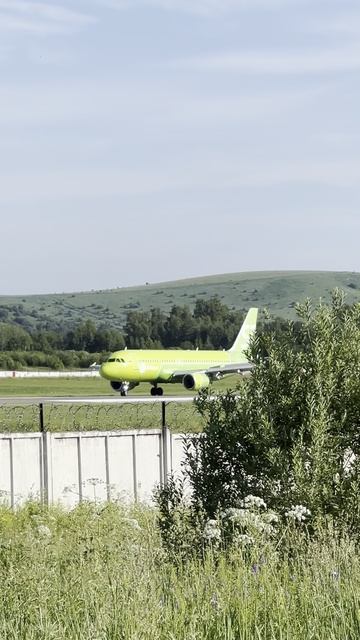 Посадка А-320 S7 в Горно-Алтайске