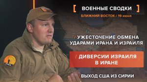 Ужесточение обмена ударами Ирана и Израиля
Диверсии Израиля в Иране
Выход США из Сирии