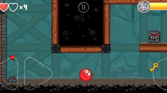 Играем в  Red ball 4. красный шар 4