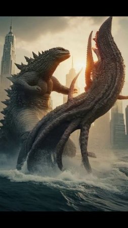 Битва Godzilla vs. Kraken