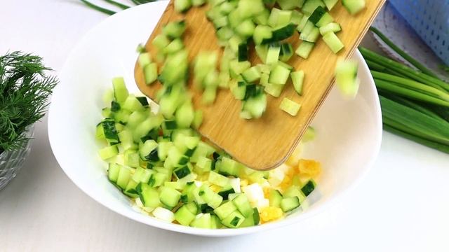 Очень Вкусный  Салат за ПЯТЬ МИНУТ _Выручалочка__! Рецепт.