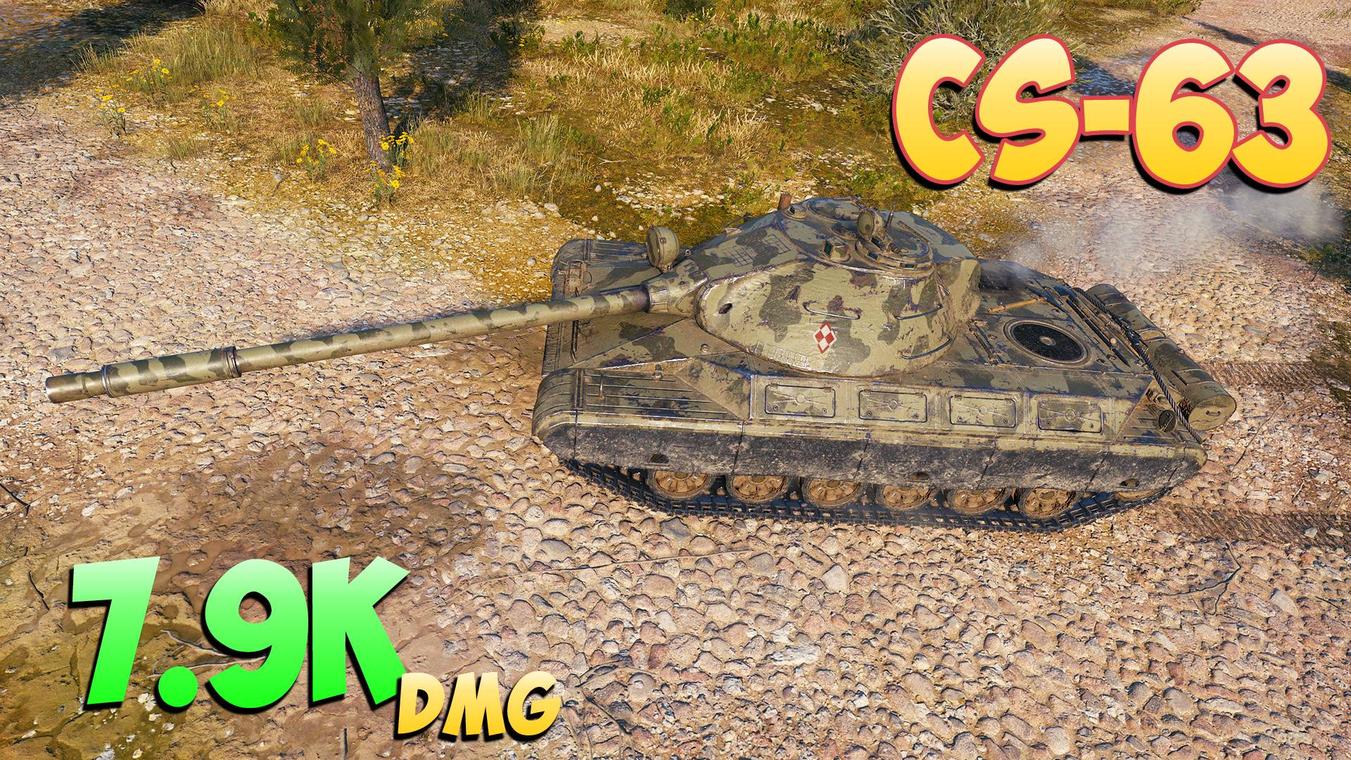 CS-63 - 3 Фрагов 7.9K Урона - Дымный! - Мир Танков