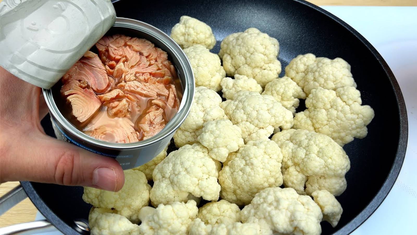 Цветная капуста + консервированный тунец