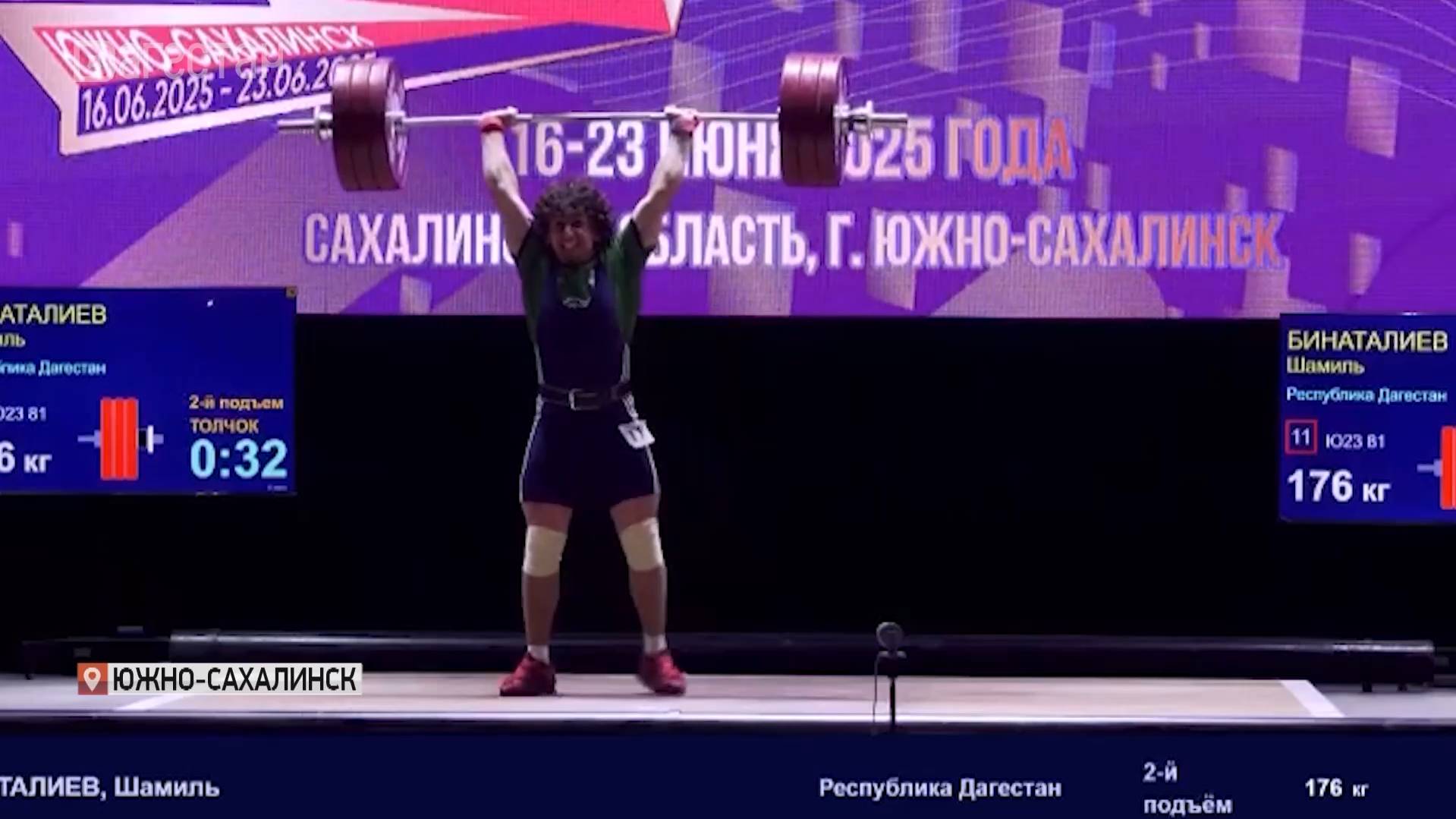 Шамиль Бинаталиев бронзовый призер чемпионата России по тяжелой атлетике