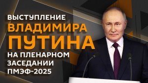 Выступление президента РФ Владимира Путина на пленарном заседании ПМЭФ