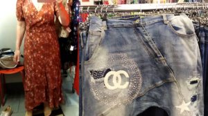 СЕКОНД. ПРИКОЛЬНЫЕ ДЖИНСЫ PLUS-SIZE. ВТОРОЙ РАЗ НЕ ПОНРАВИЛОСЬ. 😂😨😏 ДОРОГИЕ ПЛАТЬЯ.