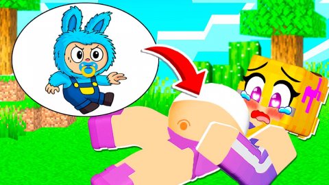 😨 МОЯ ДЕВУШКА БЕРЕМЕННА и РОДИЛА ЛАБУБУ в МАЙНКРАФТ