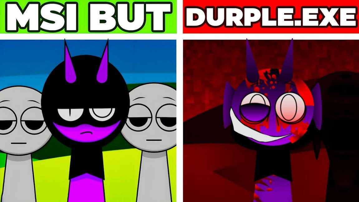 INCREDIBOX SPRUNKI 🟣 | DURPLE.EXE ATTACK! 💻👹 ЦИФРОВОЙ КОШМАР!