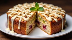 Мой любимый овсяный пирог за 15 минут