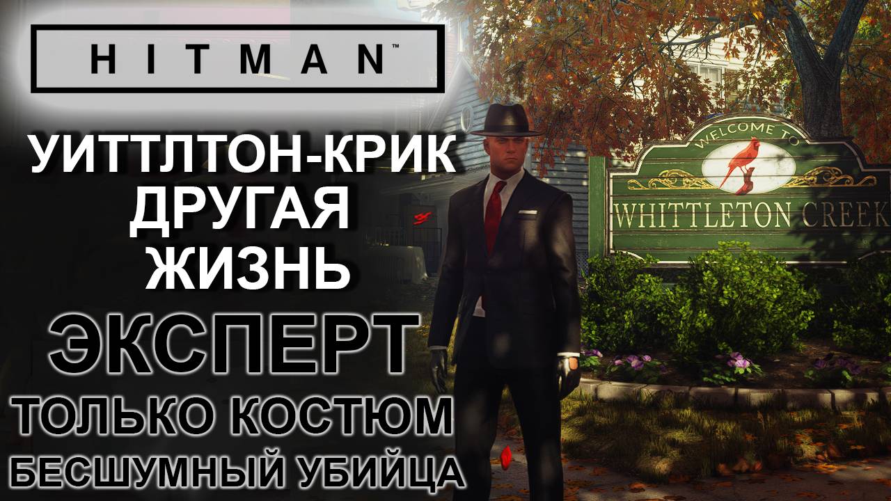 Hitman: Уиттлтон-Крик, Другая жизнь, сложность эксперт, только костюм, бесшумный убийца ✌