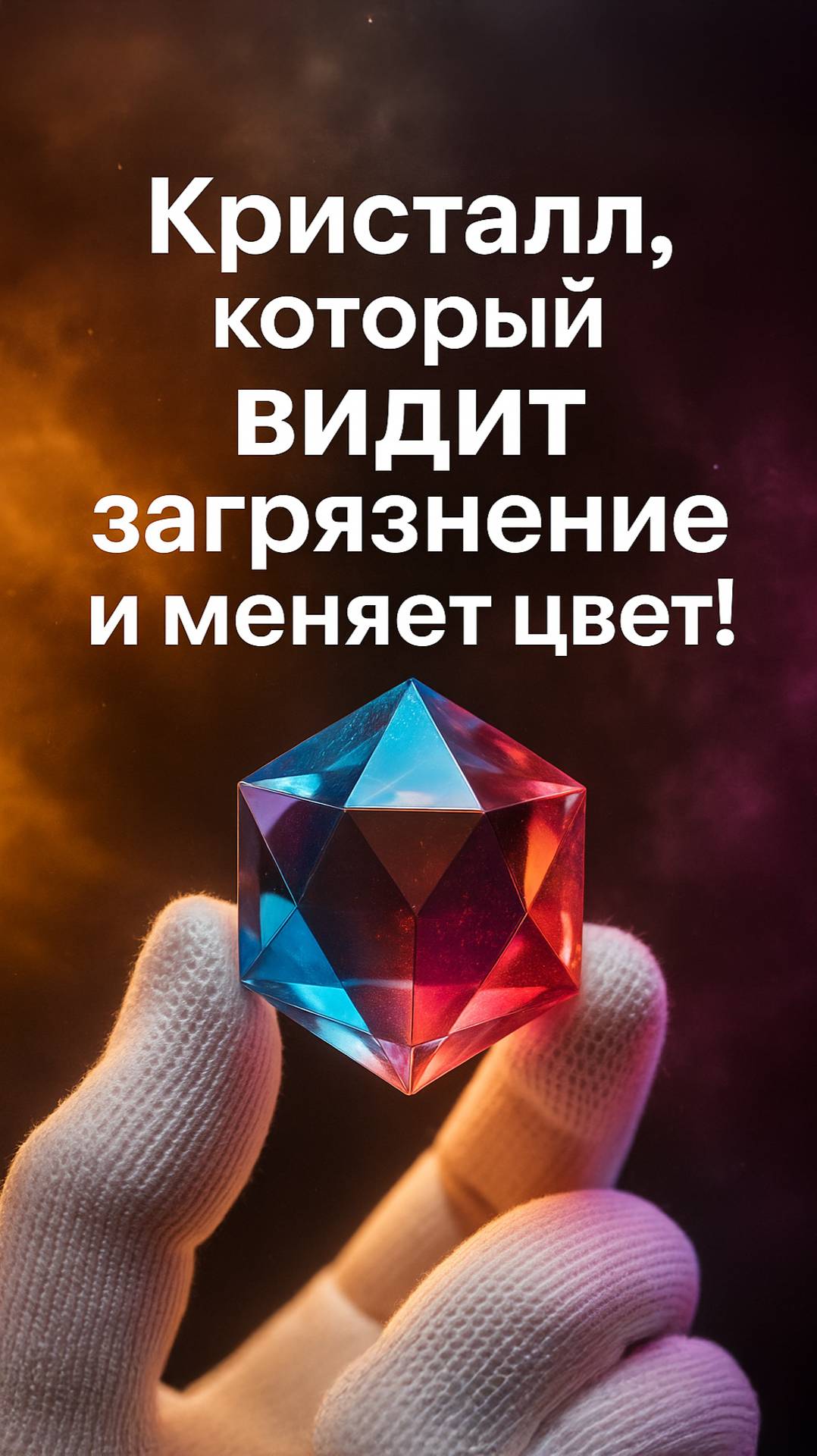 Этот кристалл меняет цвет если рядом яд!