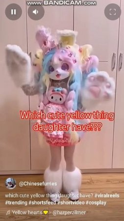 which cute yellow thing daughter have?