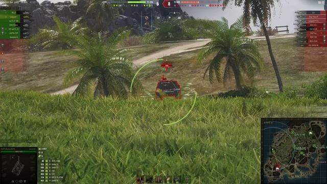 [Fermani wot] * Leopard 1 Уработал полностью все направление в одиночку на картонном танке в wot
