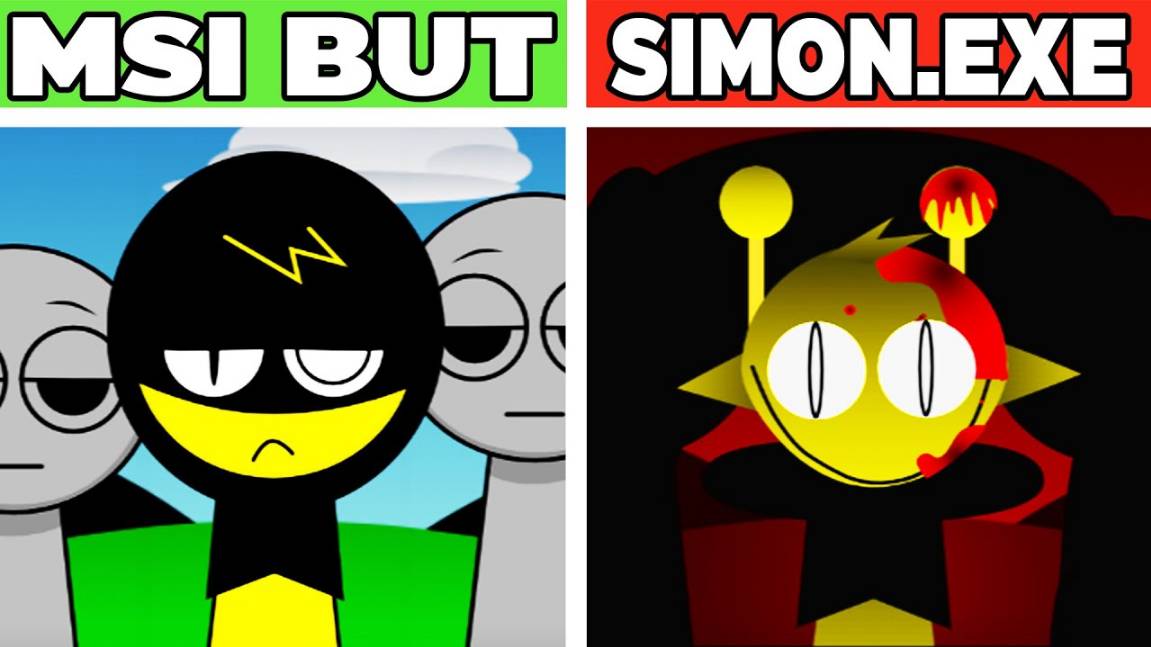 INCREDIBOX SPRUNKI 💿 | MSI x SIMON.EXE! ☠️👾 КРИПОВЫЙ ГЛИТЧ!