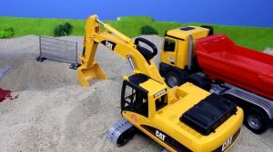 Экскаватор, трактор, игрушечные машинки для детей