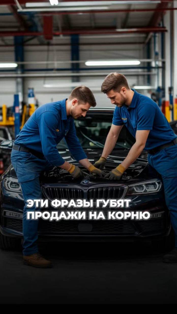 Какие фразы сливают продажи в автосервисе?