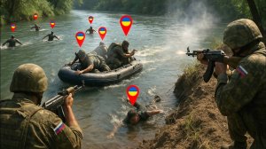 Внезапная атака на реке. Российские войска устроили засаду на украинских солдат