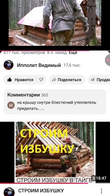 Как построить таёжную промысловую избушку на двоих