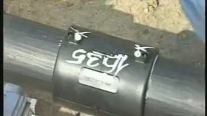 протяжка нового пэ трубопровода в старом металлическом