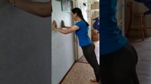 #100днейотжиманий день2. Про уровень1 из 10: отжимания от стены