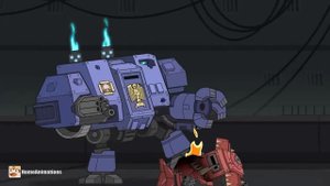 HomeAnimations – Мультики про танки  Дредноут Mk.V vs Смертодред орков - Мультики про танки ( Warham