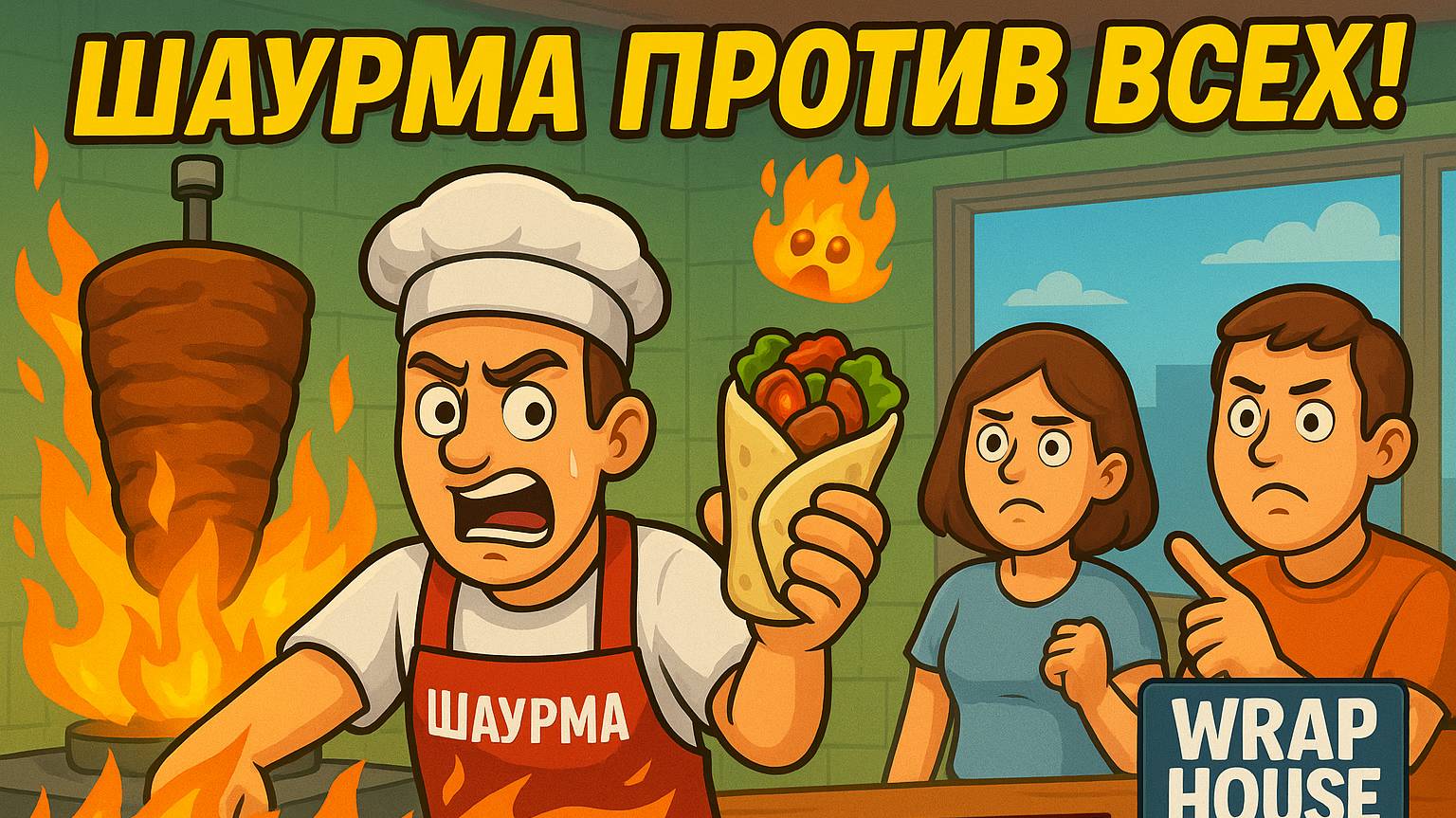 ШАУРМА ПРОТИВ ВСЕХ! Самый лютый день в Wrap House Simulator