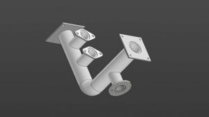 Как создать Фланцевую трубу в 3д в Компас 3д Массив в доль кривой Элемент по траектории