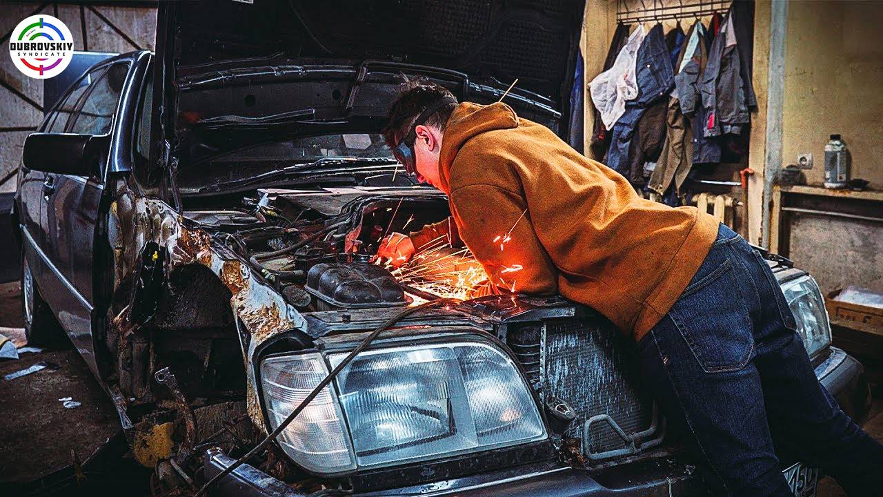 Мерседес w140 попал в кривые руки
