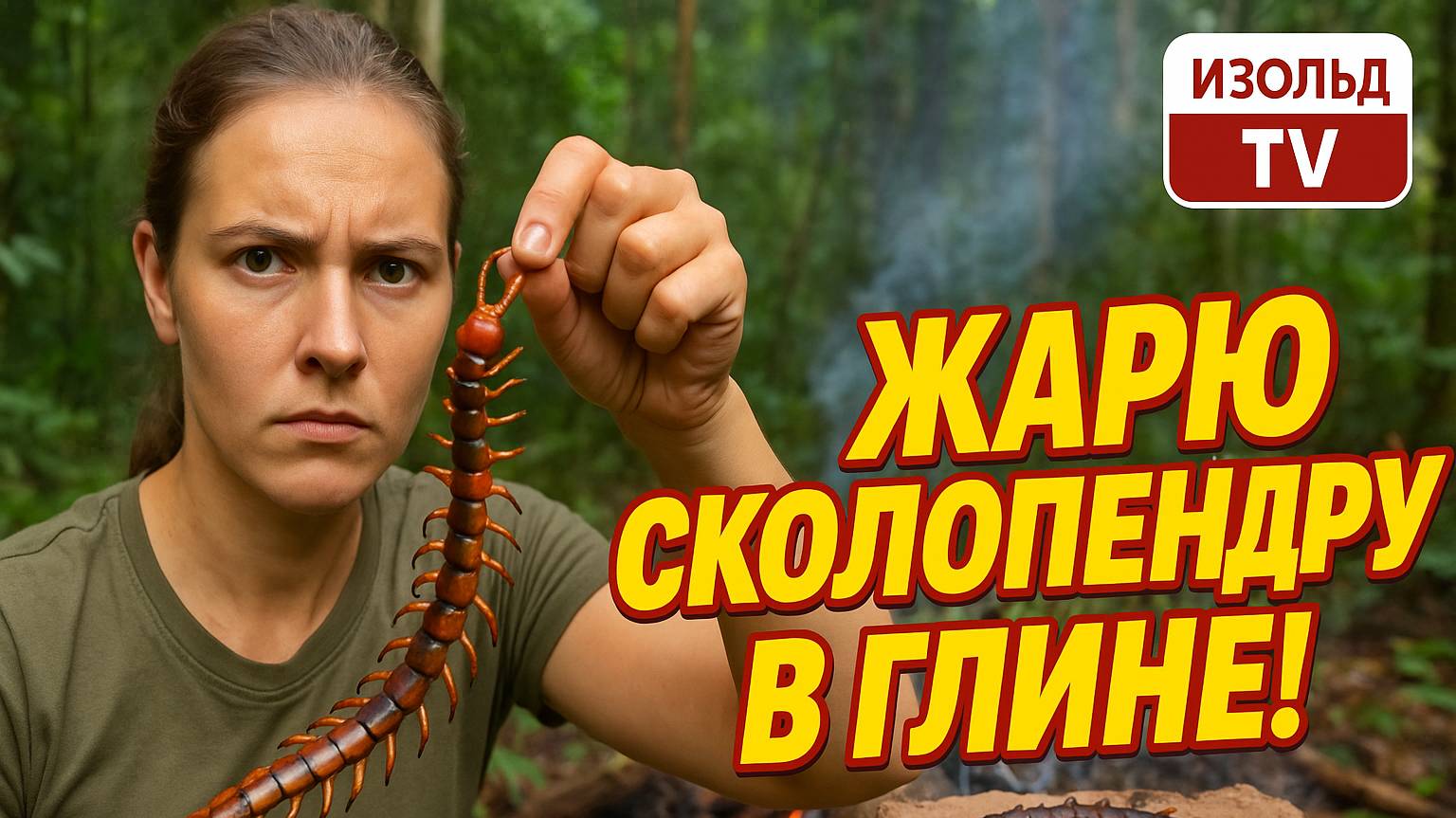 Готовлю гигантскую сколопендру в дикой природе — выживание без границ