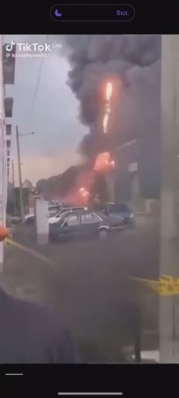 Попадание иранской ракеты в пусковую установку израильской ПВО
