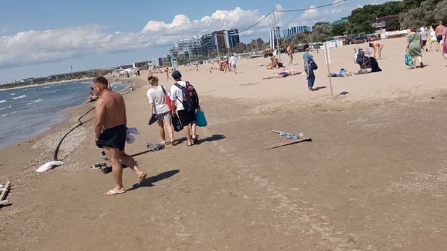 Анапа. Сегодня прогулялся по центральным пляжам. 21 июня 2025. 15.00