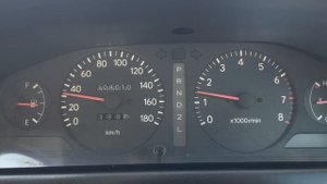 Плавный разгон на Toyota Corona Premio (T210) 1996 года с забитым топливным фильтром в +30