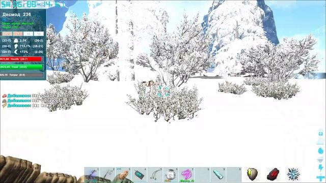ARK: Гоняю СВИНЕЙ по Зиме! Выживание на карте Fjordur