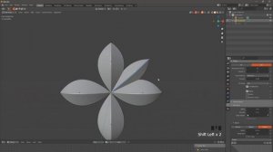 Декор Орнамент цветок лепнина в Blender 3d 2.91