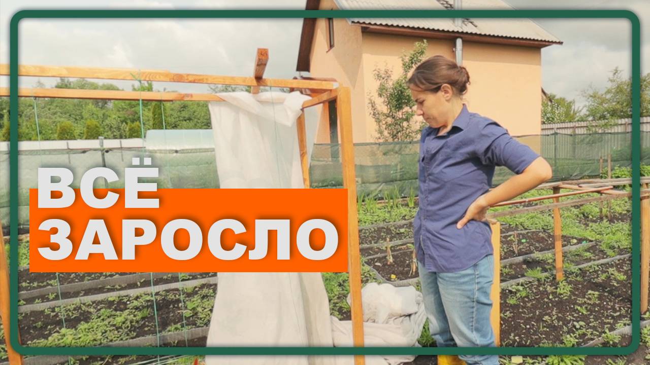 7. Борьба с сорняками, косим новым инструментом, начали шлифовать брус | Жизнь на природе