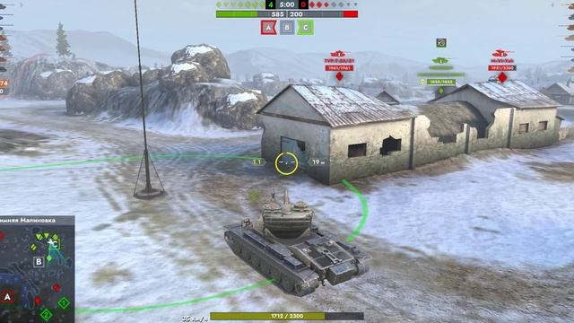 M-VI-Yoh на 2ух снарядах. Зимняя малиновка, победа 7:0.
