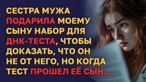 Сестра мужа ПОДАРИЛА моему сыну НАБОР ДЛЯ ДНК-ТЕСТА, чтобы доказать, что он НЕ ОТ НЕГО...