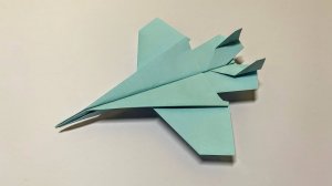 Истребитель F15 Оригами | Простой способ сложить Самолётик | Подробное руководство