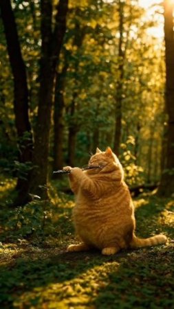 КОТИК ХОРОШО ИГРАЕТ НА ДУДОЧКЕ 🐈