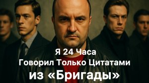 Я 24 часа говорил только цитатами из «бригады» 😎