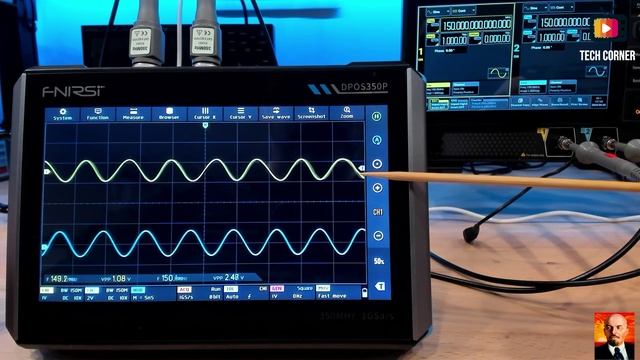 FNIRSI DPOS350P 4-В-1  Оптический прицел  SigGen  FRA  Анализатор спектра