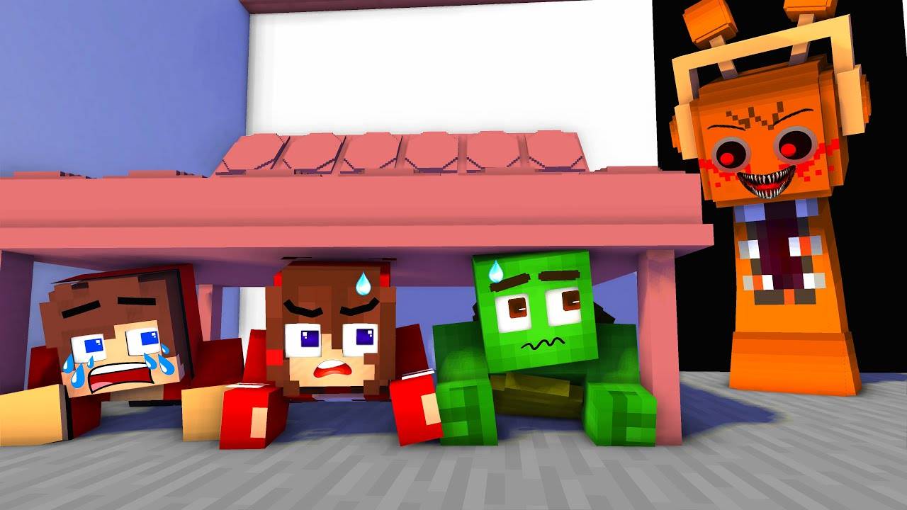 Орен охотится на Джей Джея и Майки в Майнкрафт | Мультфильм Minecraft