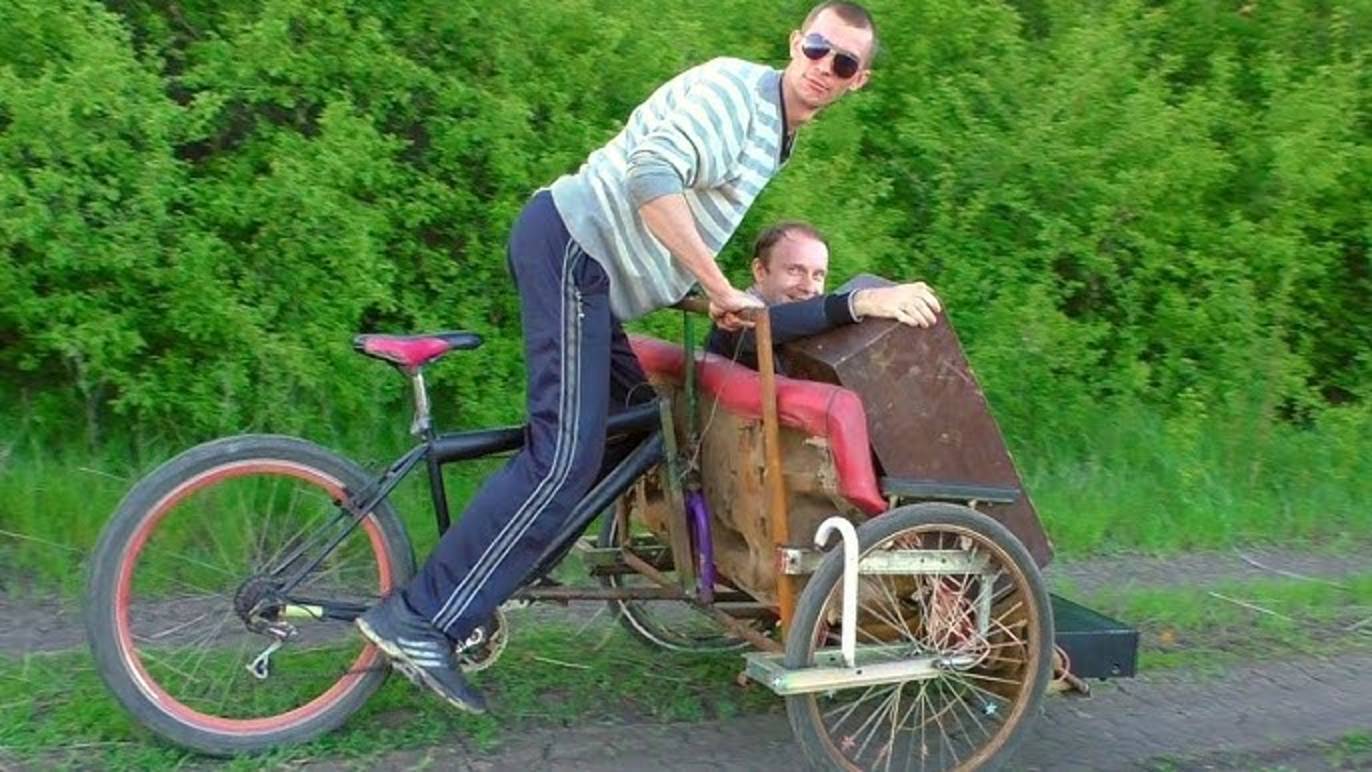 ✅Диван на колёсах 😃 Расколбас и море позитива обеспечено ☺ Вело-Рикша