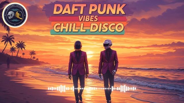 DAFT PUNK VIBES  Chill Disco Sunset Walk by the Ocean