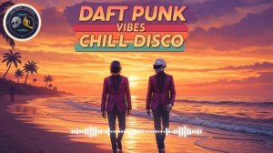 DAFT PUNK VIBES  Chill Disco Sunset Walk by the Ocean