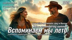 Новая красивая романтическая песня "Вспоминаем о лете". Музыка для души.  музыка  2025. Аудио клип