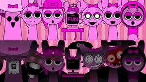 Спрунки, но все превратились в Пинки 🩷🩷🩷 Анимация Спрунки в Суперсемейке