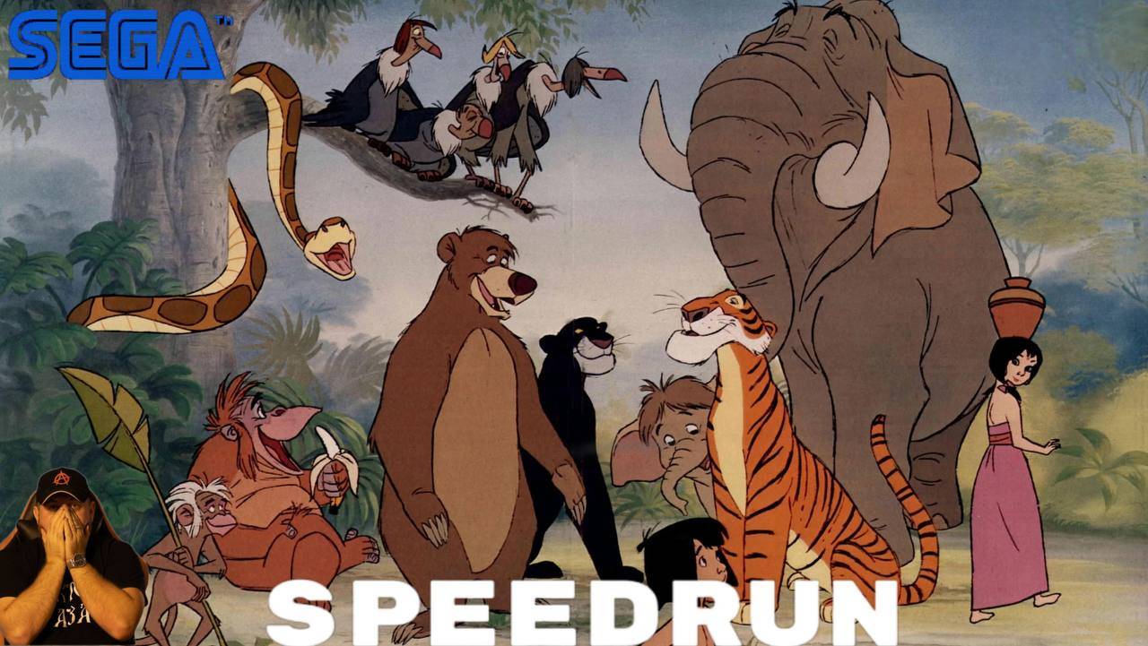 Обзор на Speedrun(5m 58s) ►Мировой рекорд►Jungle Book►SEGA►EASY