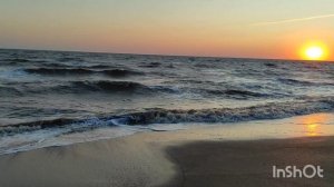 Должанская. Закат на Азовском море.