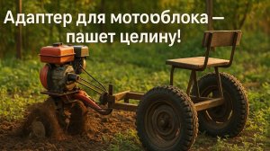 Адаптер для мотоблока своими руками — пашет целину как зверь!